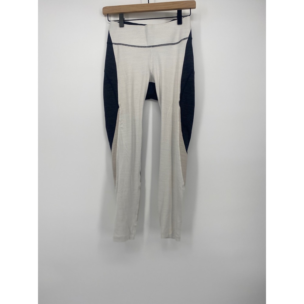 Outdoor Voices TechSweat Colorblock Leggings Womens Small Navy White Yoga